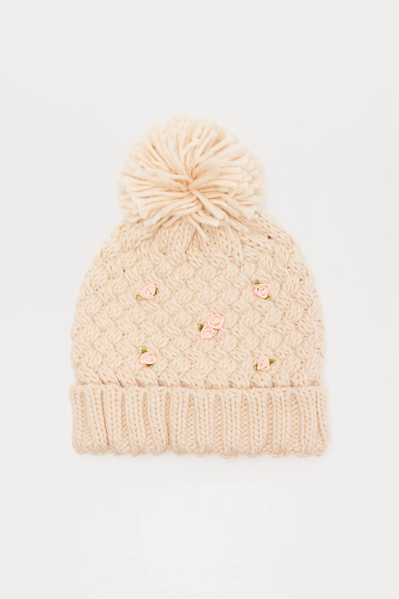 Rosy Love Beanie - Ivory sold by Fashion Nova