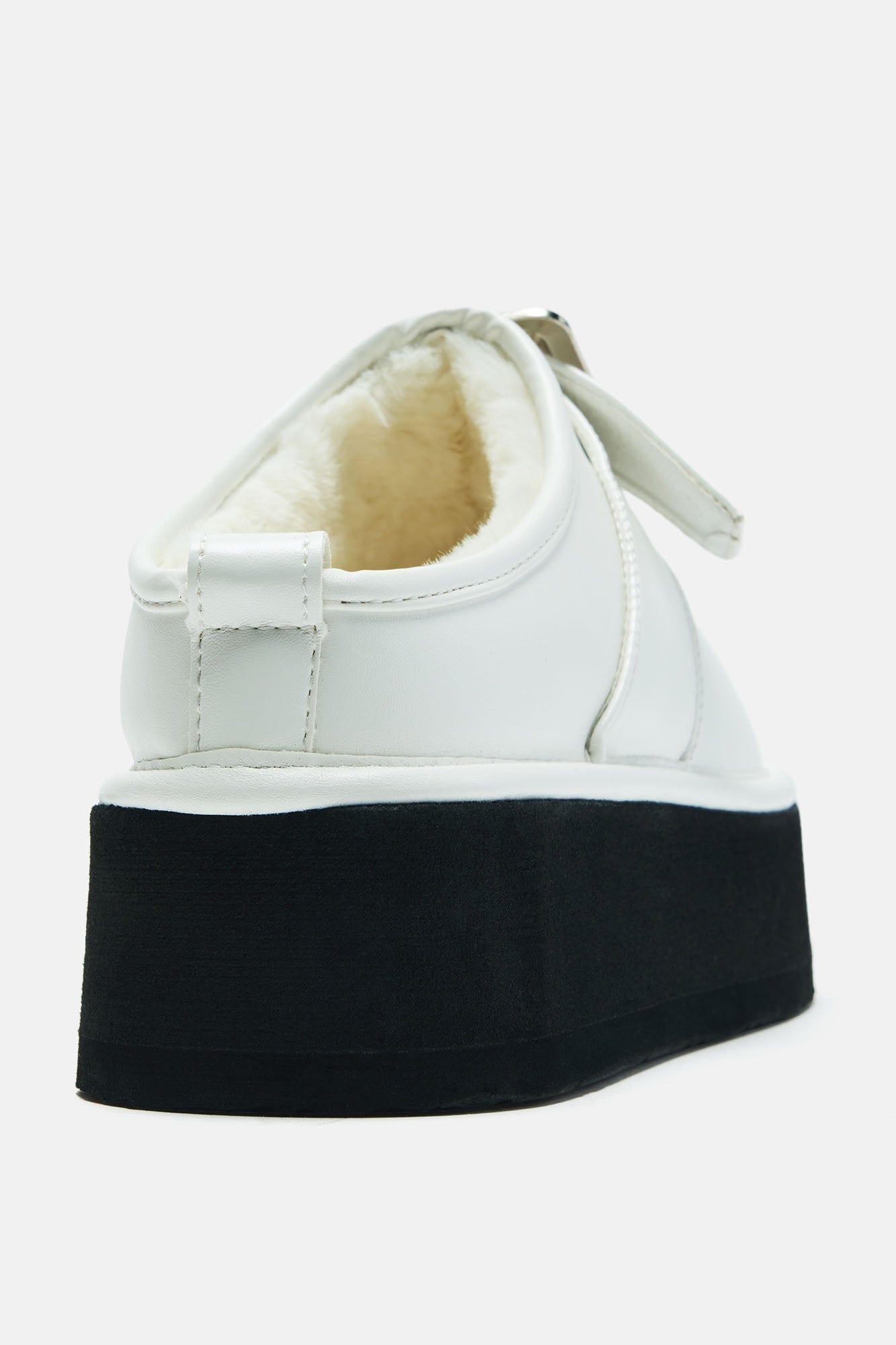 Jenine Platform Casual Slides - White sold by Fashion Nova product image thumbnail 5