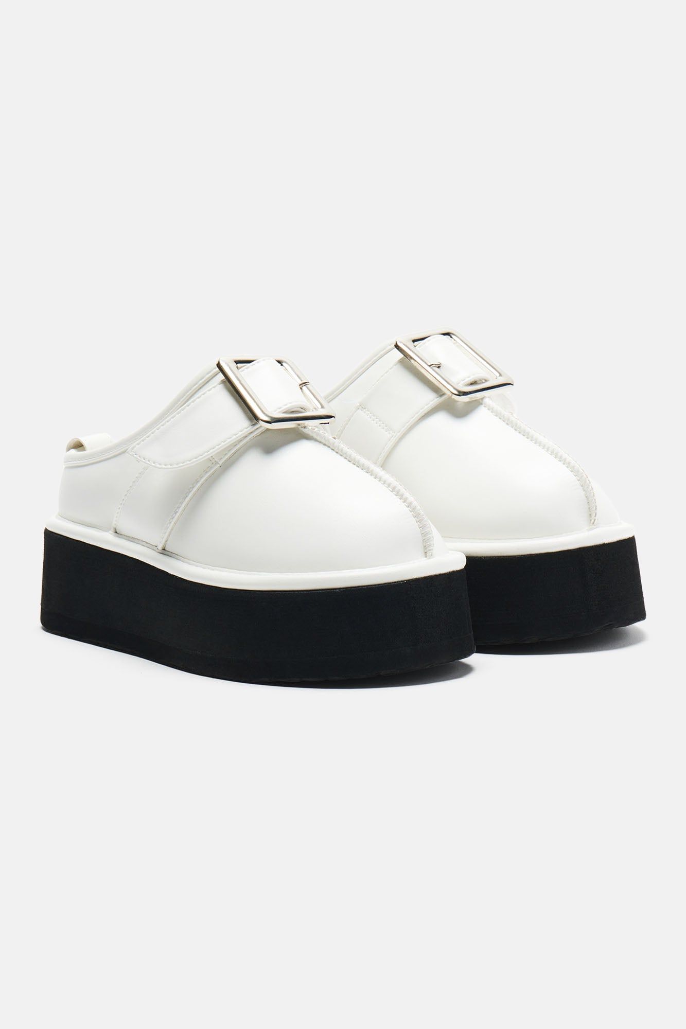 Jenine Platform Casual Slides - White sold by Fashion Nova product image thumbnail 2