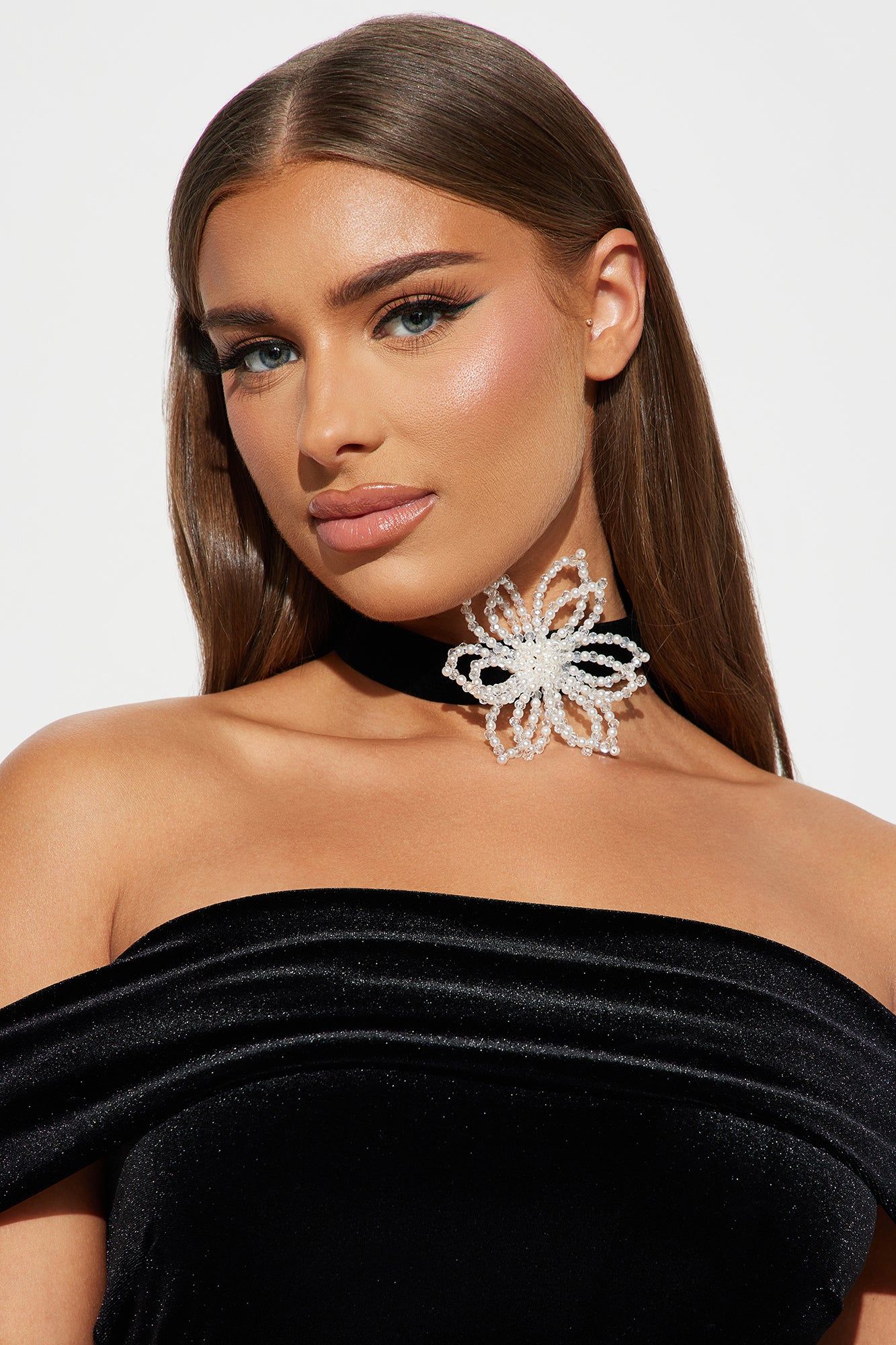 Dinner And Flowers Choker - Black/combo sold by Fashion Nova product image thumbnail 2