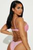 Glimmer And Glow Underwire Bikini Top - Pink sold by Fashion Nova
