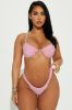 Glimmer And Glow Underwire Bikini Top - Pink sold by Fashion Nova