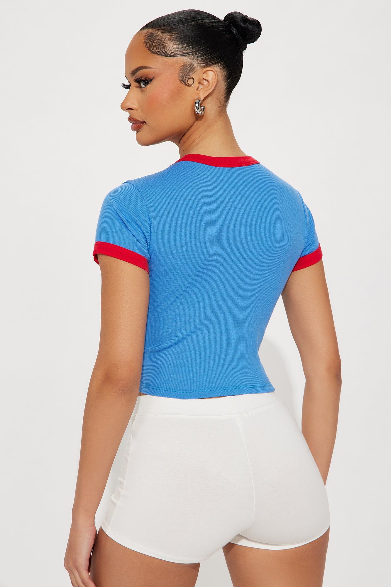 Puerto Rico Ringer Tee - Blue sold by Fashion Nova product image thumbnail 4