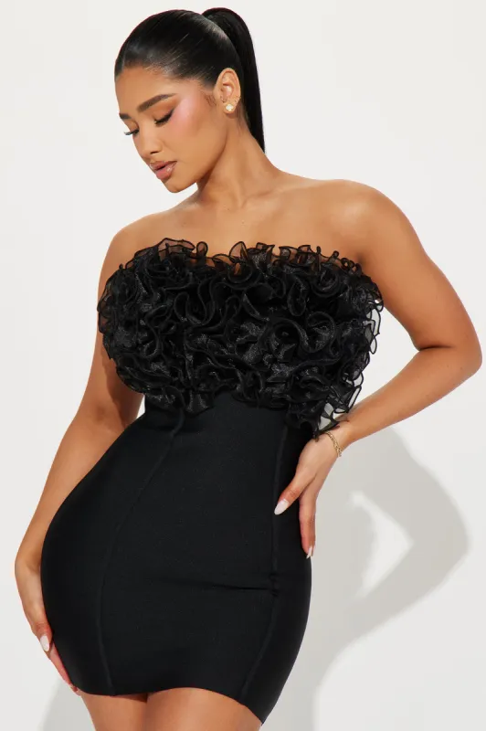 Harper Bandage Mini Dress - Black sold by Fashion Nova