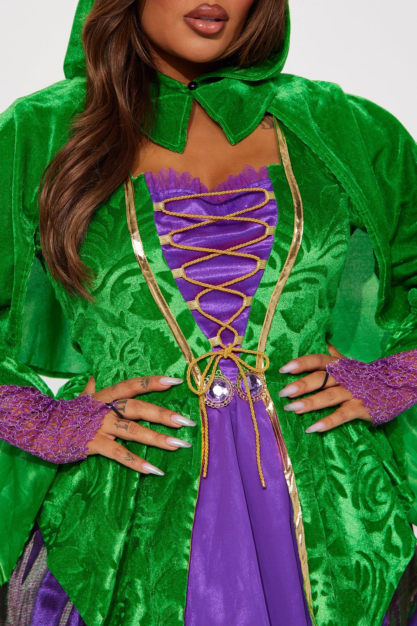 Saucy Witch 2 Piece Costume Set - Purple/Green sold by Fashion Nova product image thumbnail 7