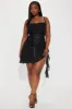 Ravenette Mesh Mini Dress - Black sold by Fashion Nova