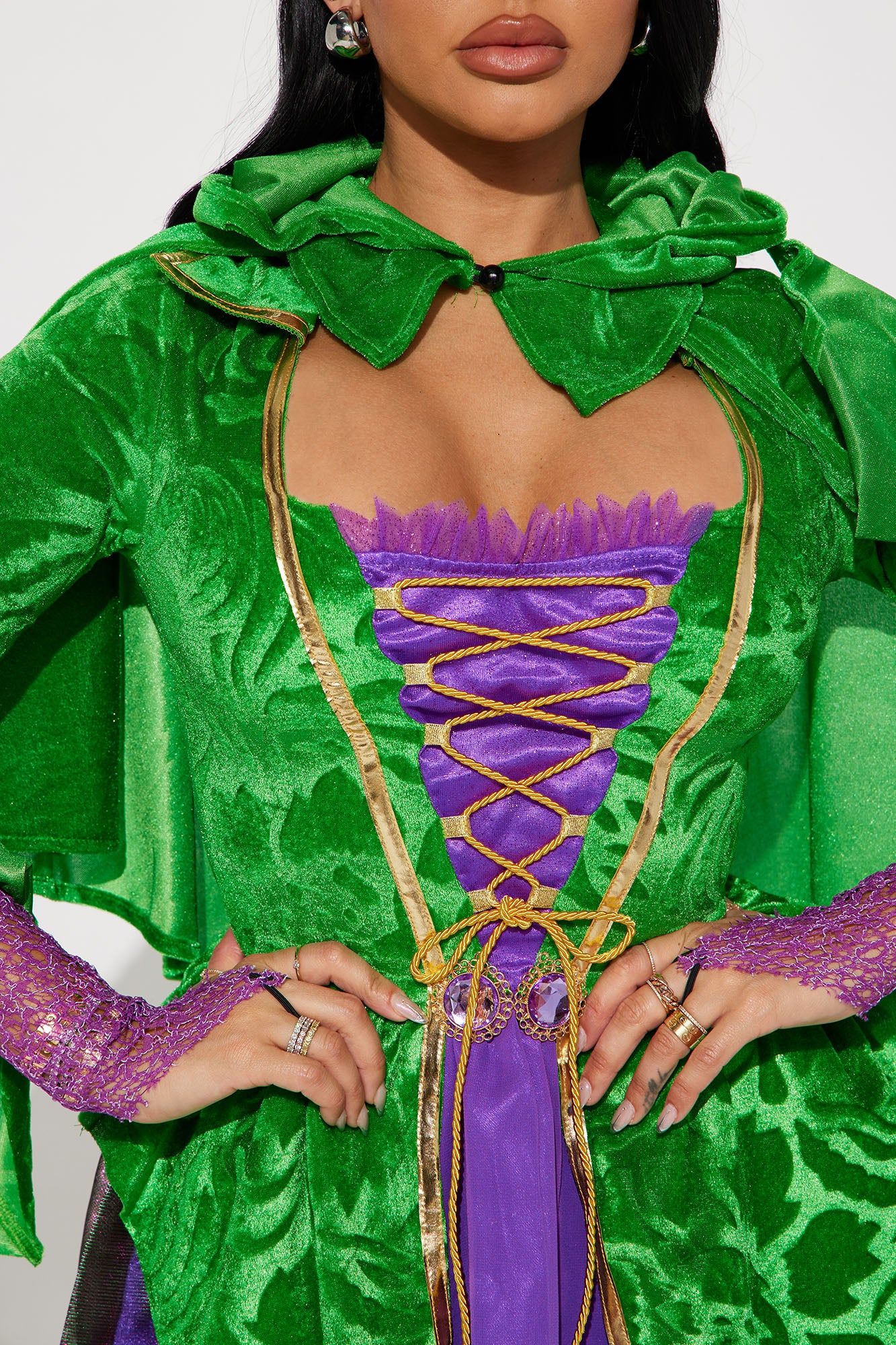 Saucy Witch 2 Piece Costume Set - Purple/Green sold by Fashion Nova product image thumbnail 3