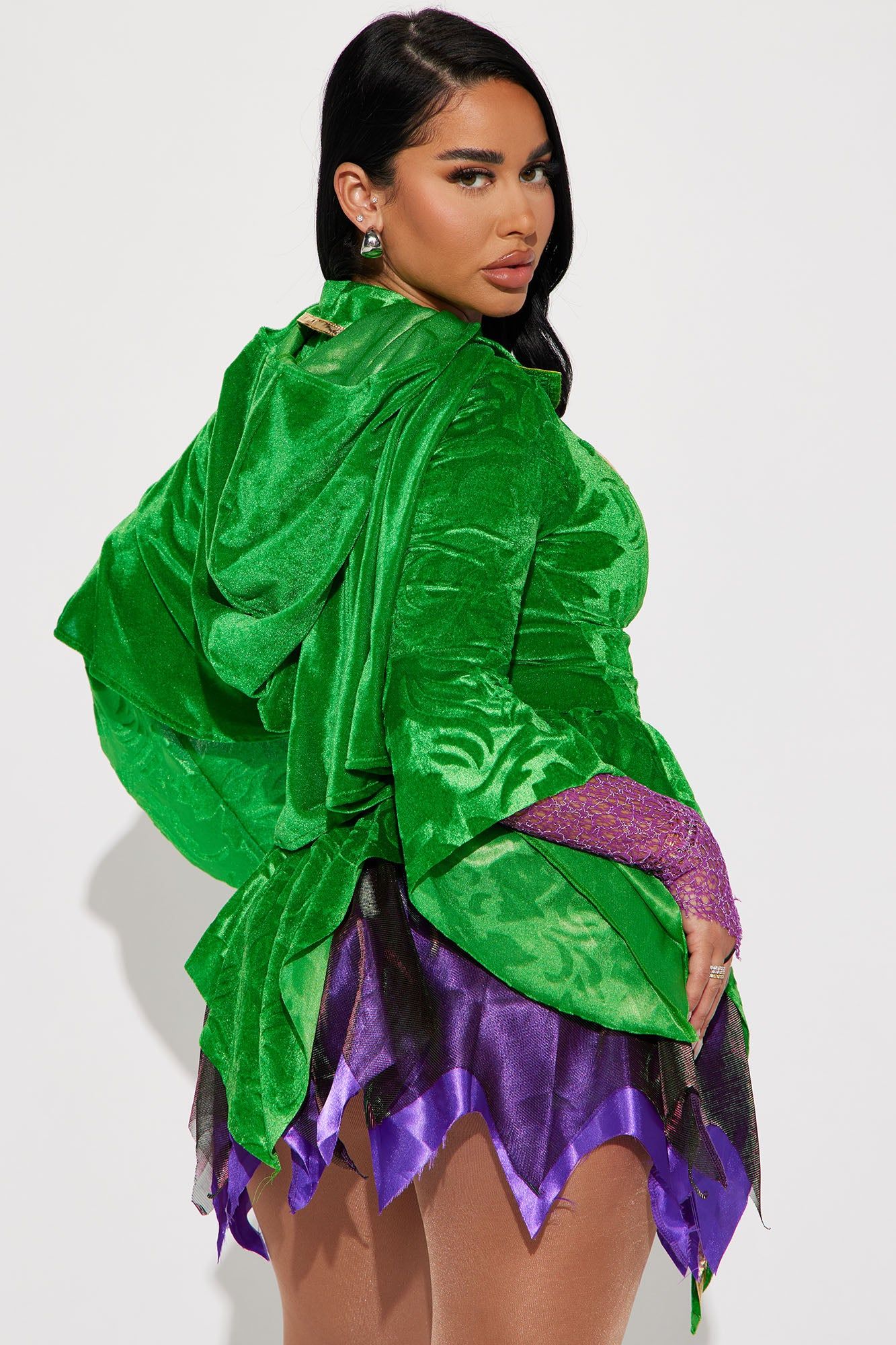 Saucy Witch 2 Piece Costume Set - Purple/Green sold by Fashion Nova product image thumbnail 4