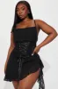 Ravenette Mesh Mini Dress - Black sold by Fashion Nova