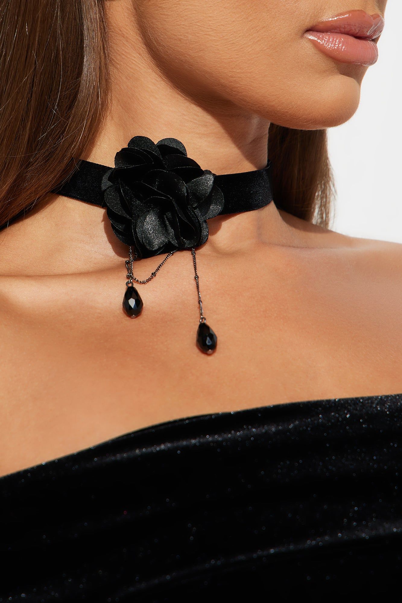 Roses For All Choker - Black sold by Fashion Nova