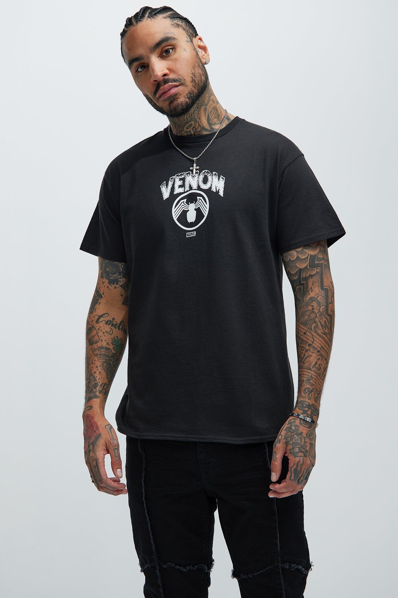 Venom: Lethal Protector Short Sleeve Tee - Black sold by Fashion Nova