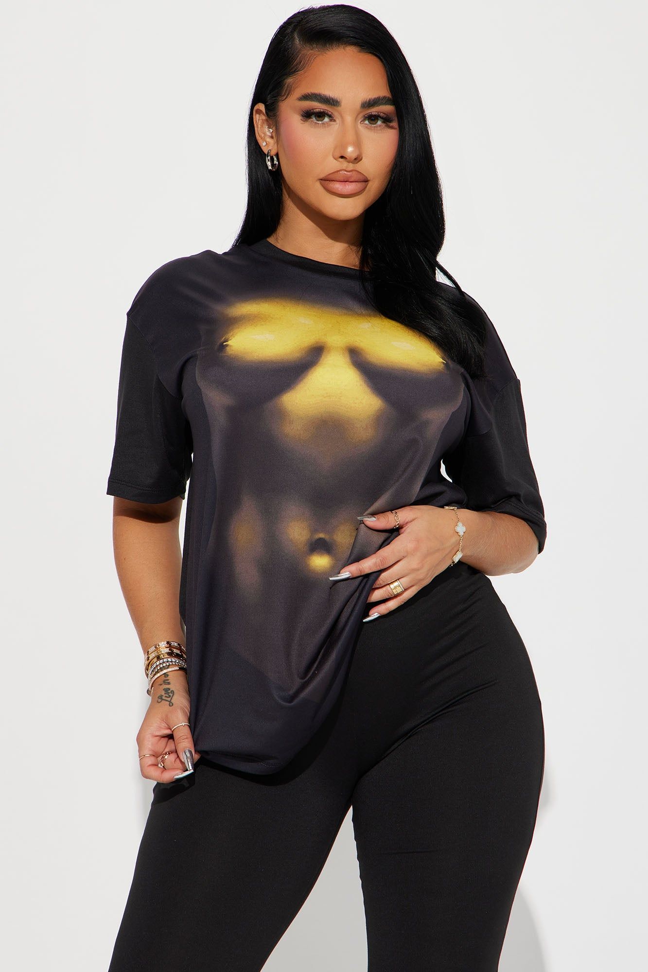 Body Language Legging Set - Black/combo sold by Fashion Nova product image thumbnail 2