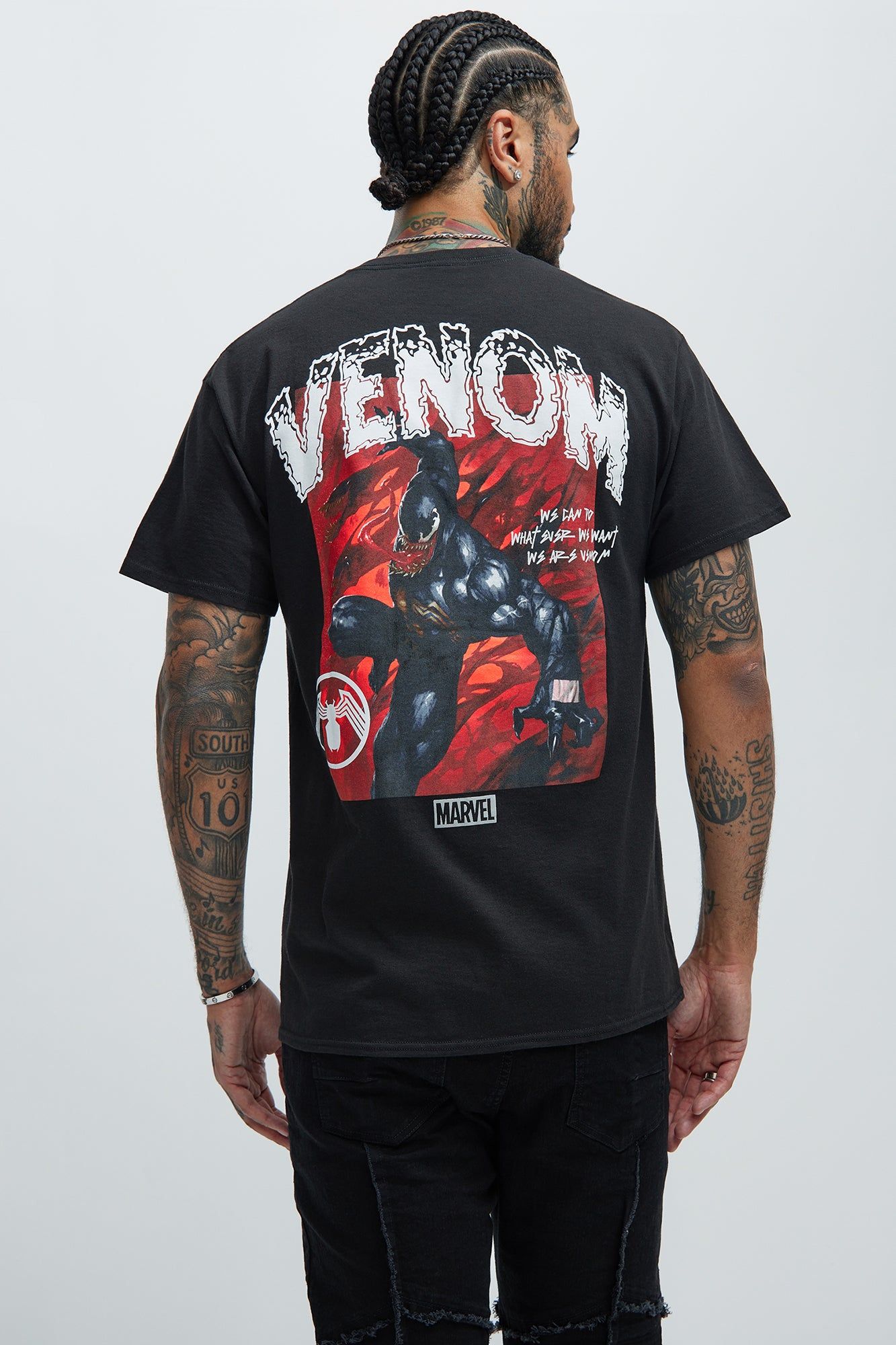 Venom: Lethal Protector Short Sleeve Tee - Black sold by Fashion Nova product image thumbnail 3