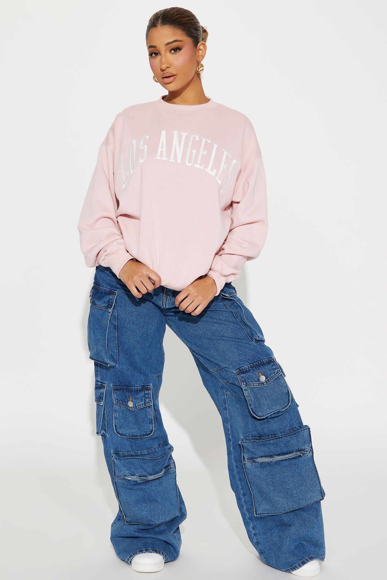 Los Angeles Embroidered Sweatshirt - Pink sold by Fashion Nova product image thumbnail 2