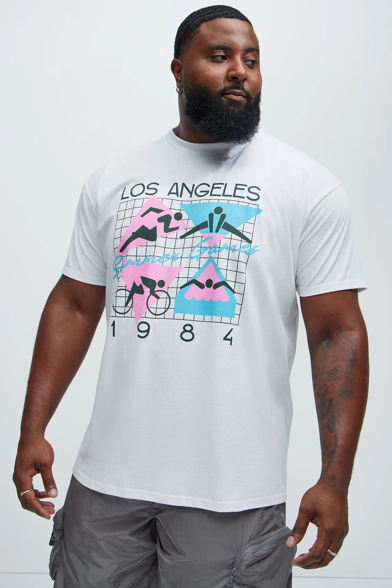 LA Summer 1984 Short Sleeve Tee - White sold by Fashion Nova product image thumbnail 4
