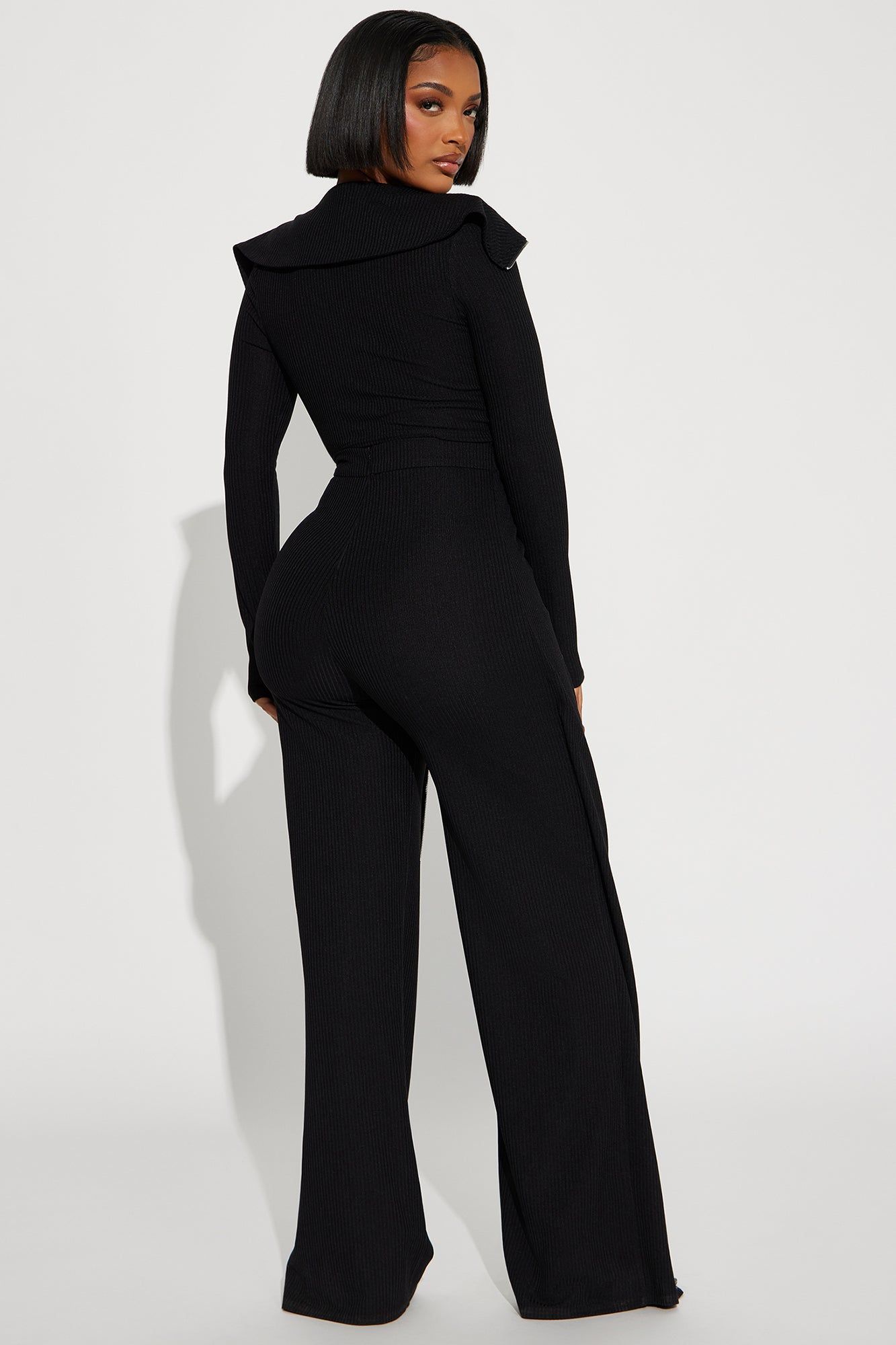 Sort Through It Ribbed Jumpsuit - Black sold by Fashion Nova product image thumbnail 3