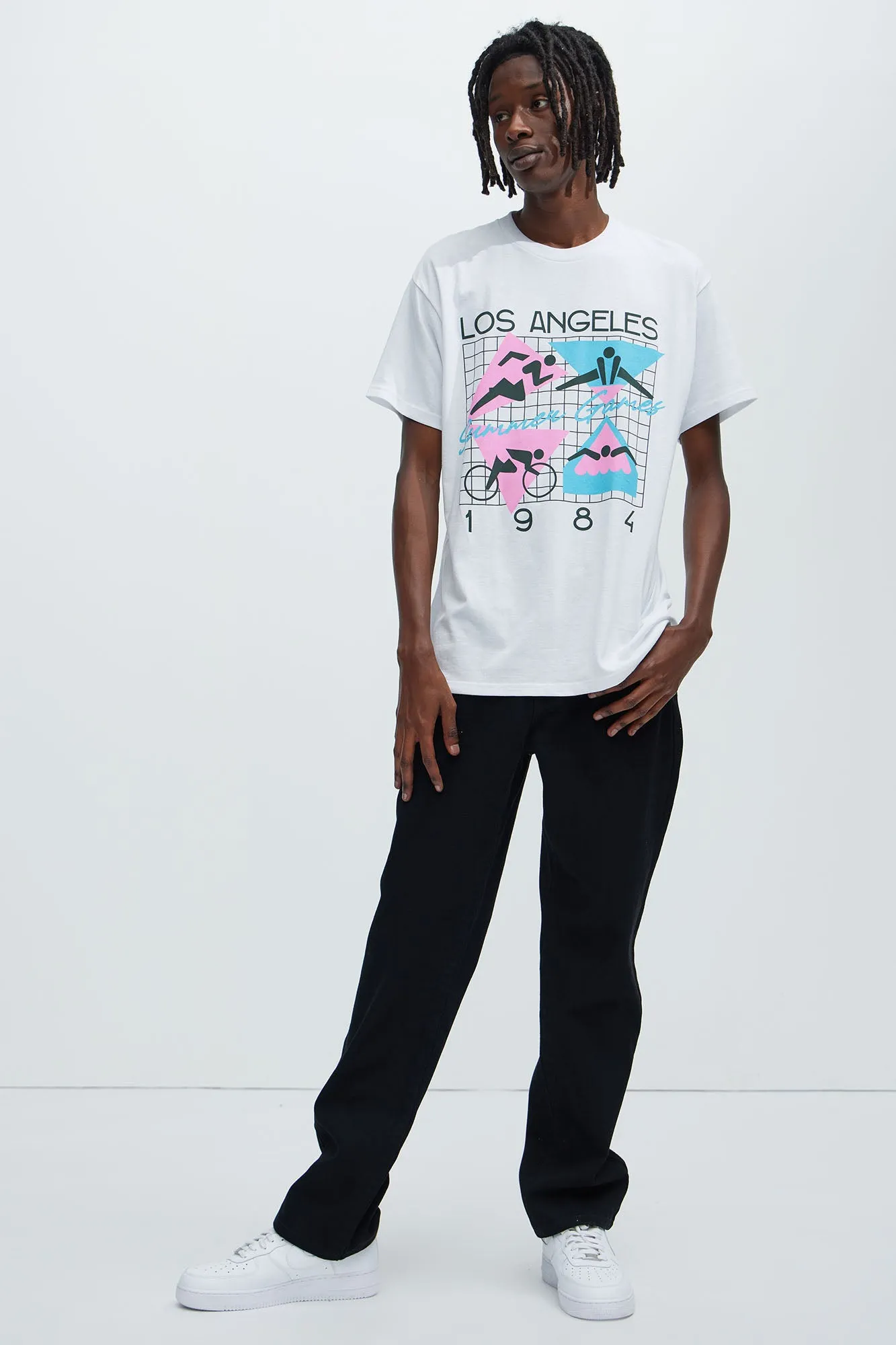 LA Summer 1984 Short Sleeve Tee - White sold by Fashion Nova product image thumbnail 3