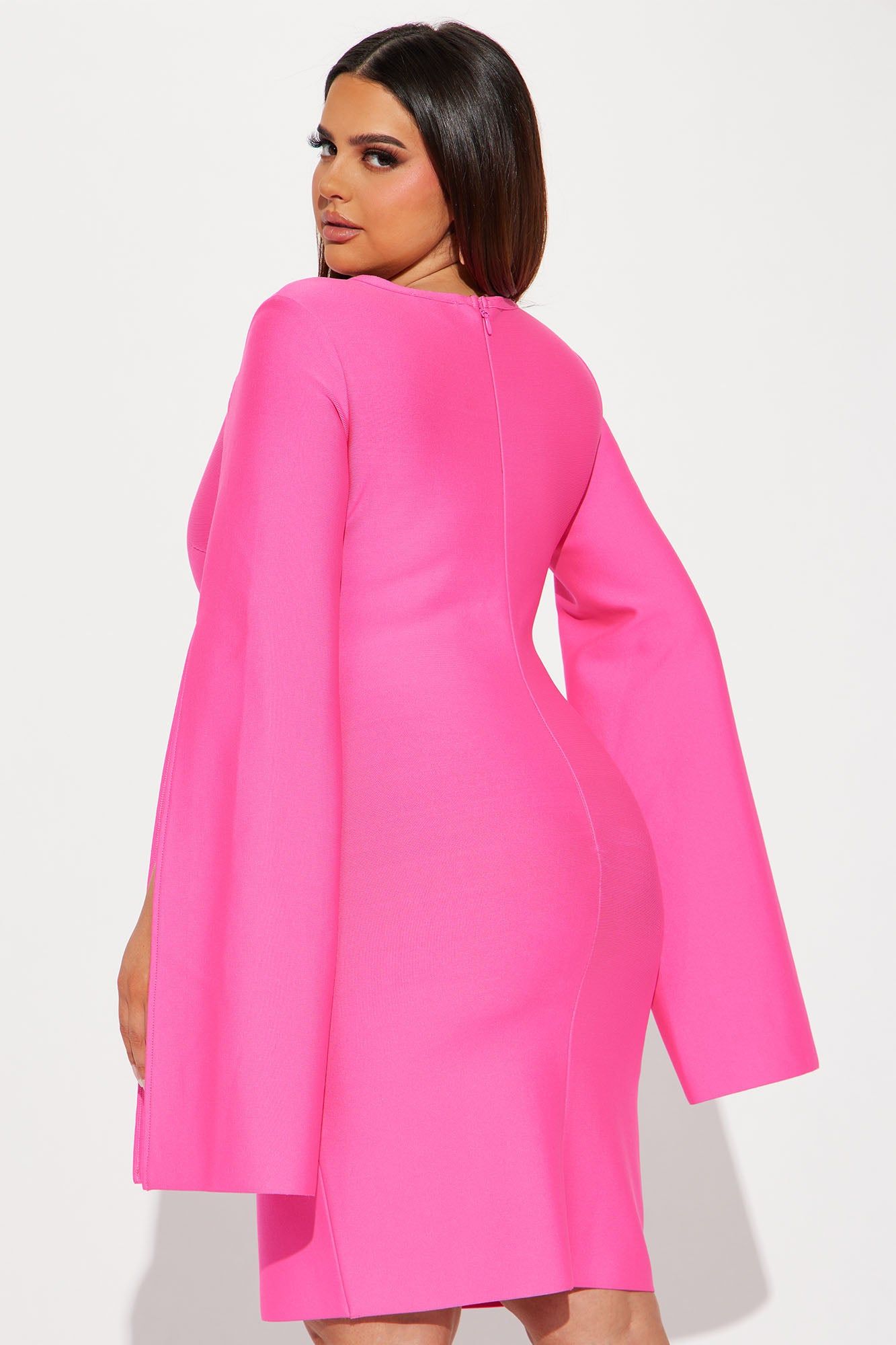 Hong Kong Bandage Midi Dress - Pink sold by Fashion Nova product image thumbnail 6