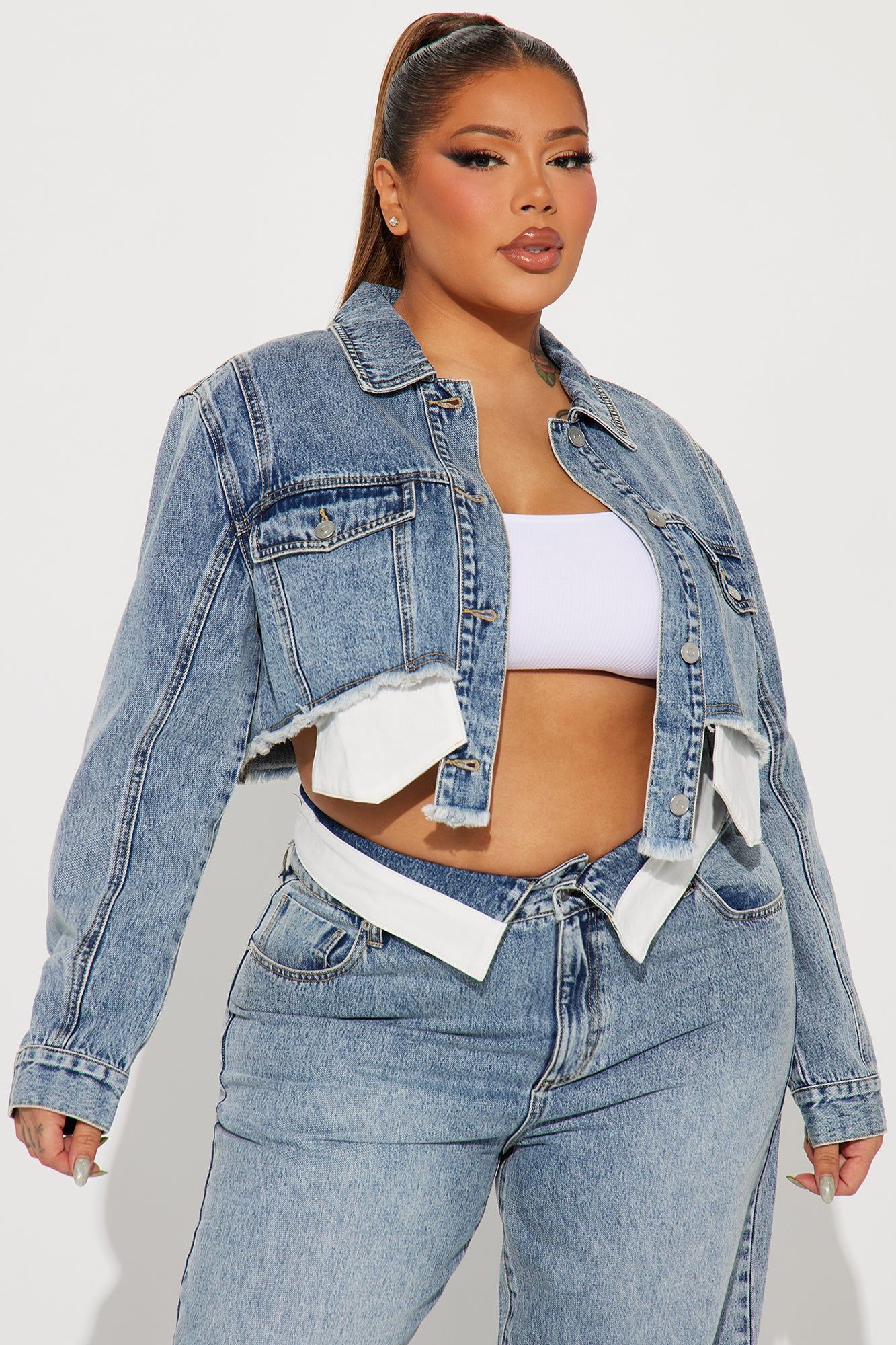 Nori Denim Washed Pant Set - Medium Wash sold by Fashion Nova product image thumbnail 5