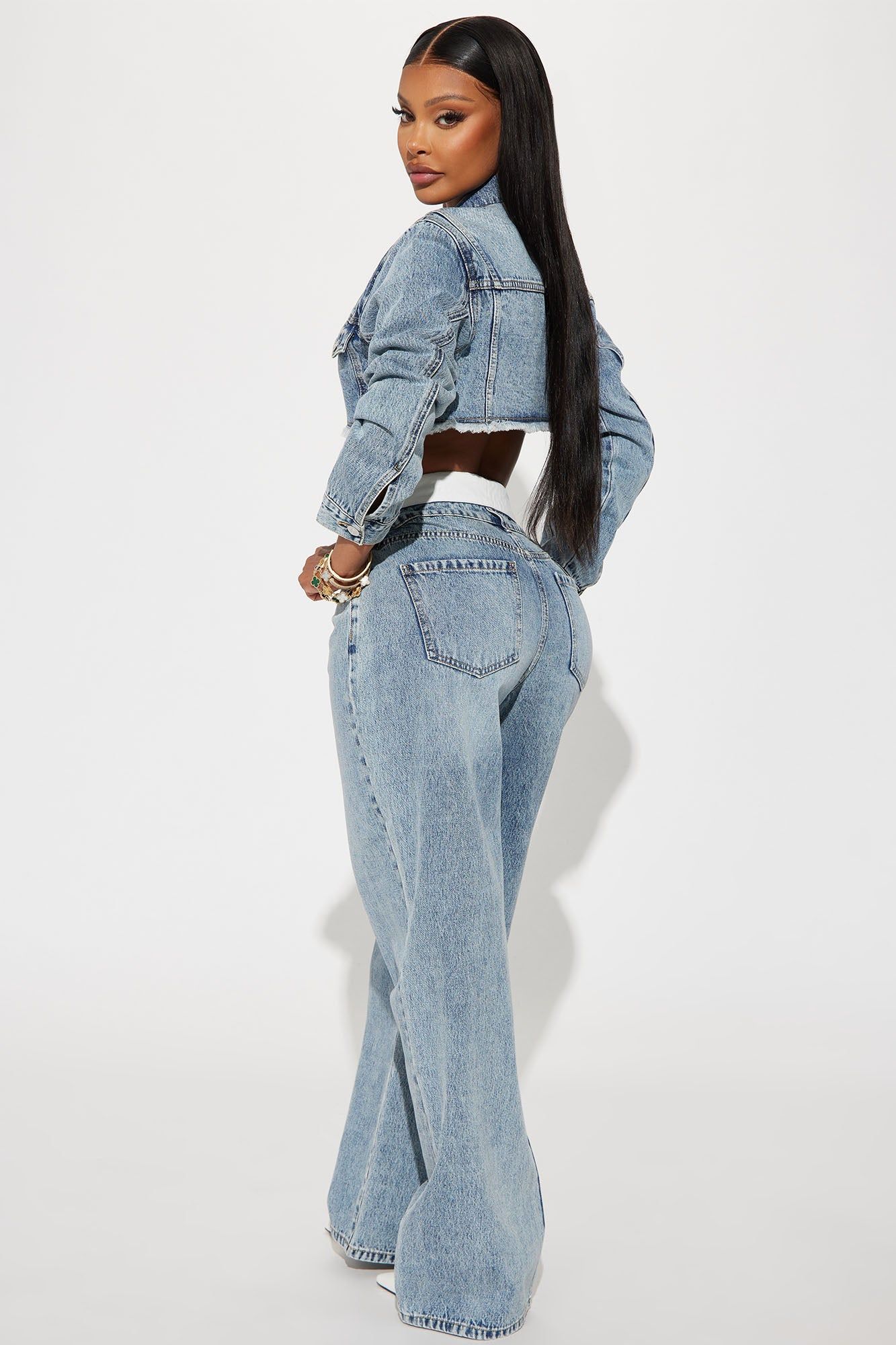 Nori Denim Washed Pant Set - Medium Wash sold by Fashion Nova product image thumbnail 3