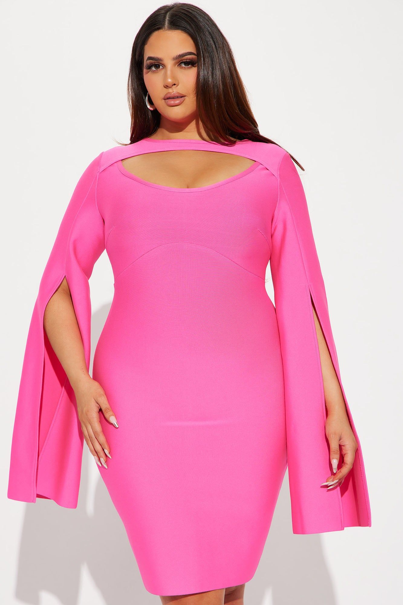 Hong Kong Bandage Midi Dress - Pink sold by Fashion Nova product image thumbnail 4