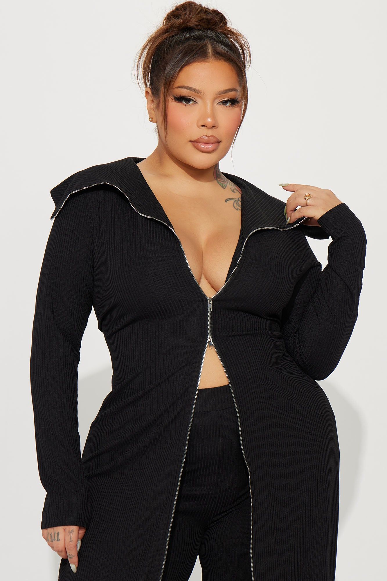 Sort Through It Ribbed Jumpsuit - Black sold by Fashion Nova product image thumbnail 5