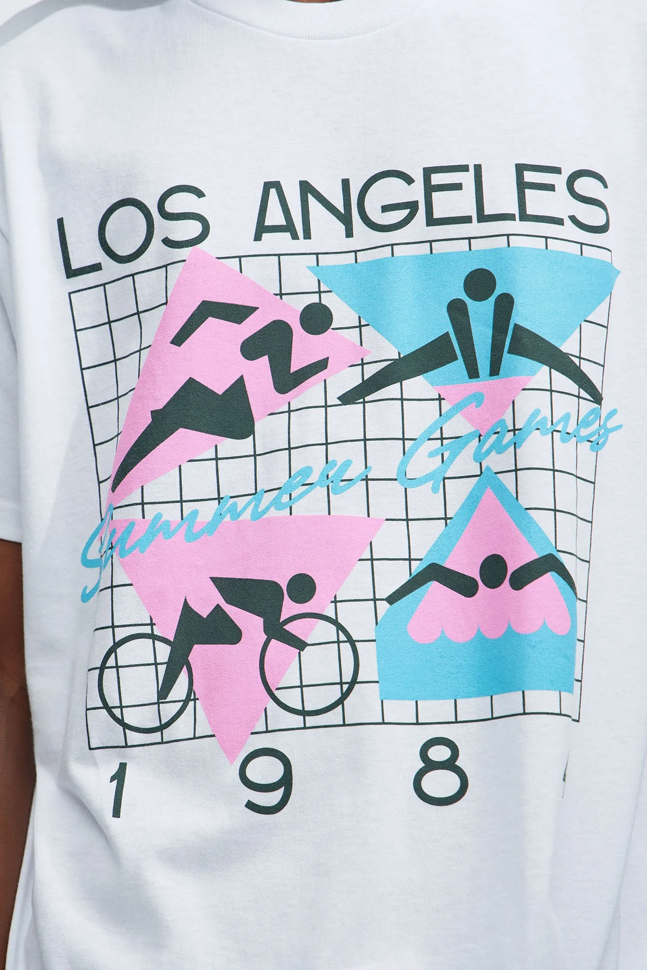 LA Summer 1984 Short Sleeve Tee - White sold by Fashion Nova product image thumbnail 2