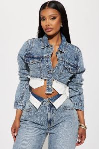 Nori Denim Washed Pant Set - Medium Wash sold by Fashion Nova