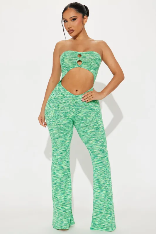 It Goes Like This Jumpsuit - Green sold by Fashion Nova