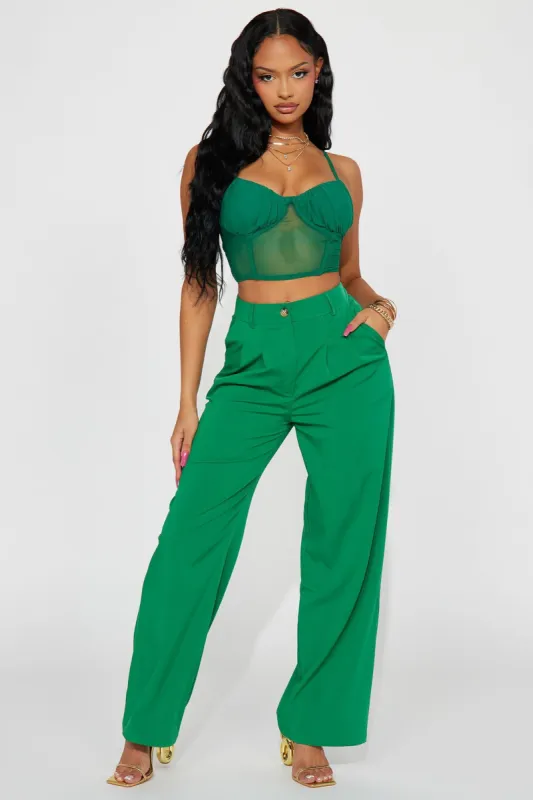 My Perfect Trouser Pant 32 - Emerald sold by Fashion Nova