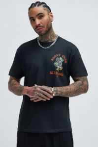 May You Count Your Blessings Short Sleeve Tee - Black sold by Fashion Nova
