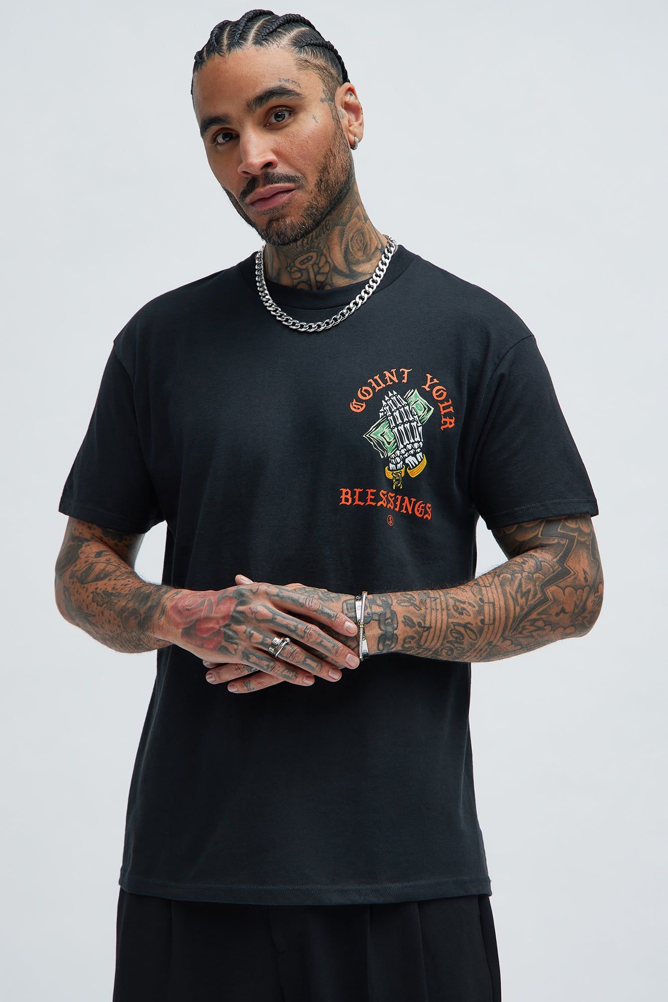 May You Count Your Blessings Short Sleeve Tee - Black sold by Fashion Nova product image thumbnail 4