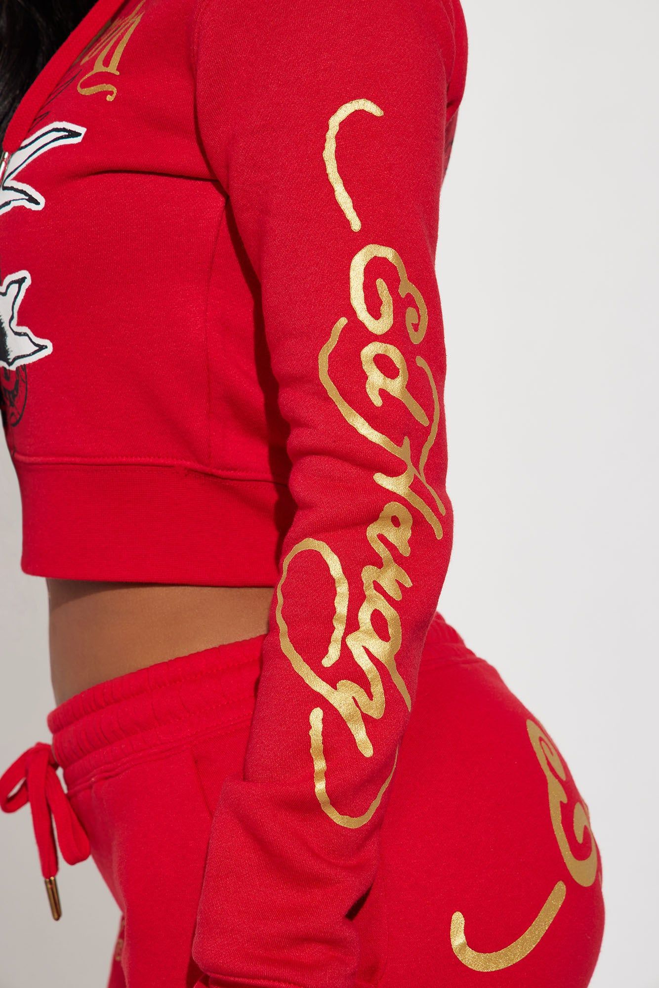 Broken Hearts Ed Hardy Zip Front Hoodie - Red sold by Fashion Nova product image thumbnail 5