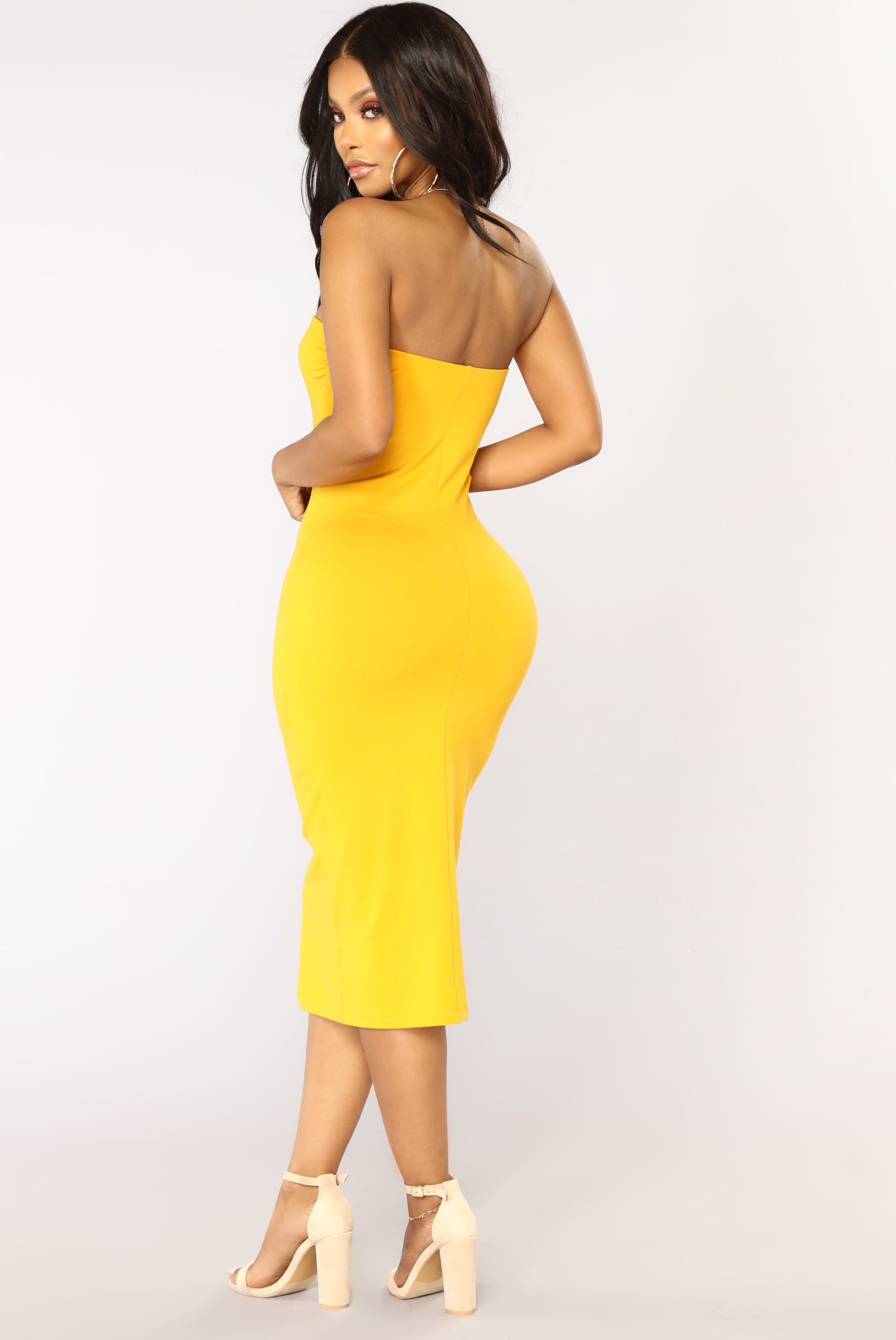 Rhianna Tube Dress - Mustard sold by Fashion Nova product image thumbnail 5