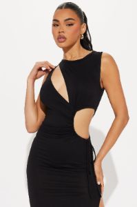 Katia Cut Out Maxi Dress - Black sold by Fashion Nova