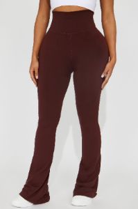 Break A Sweat Active Yoga Pant - Chocolate sold by Fashion Nova