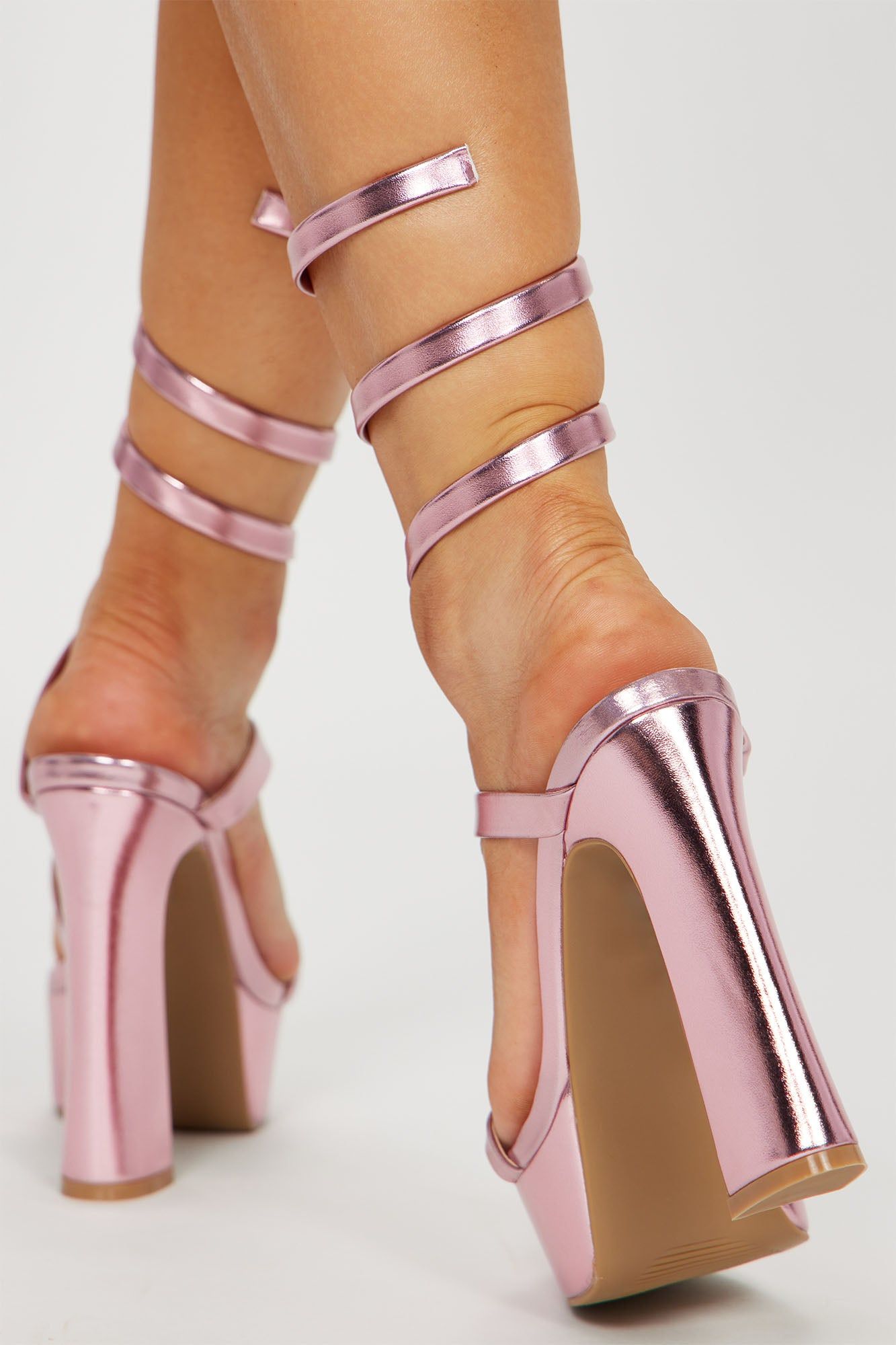 Get Me There Heeled Sandals - Pink sold by Fashion Nova product image thumbnail 5