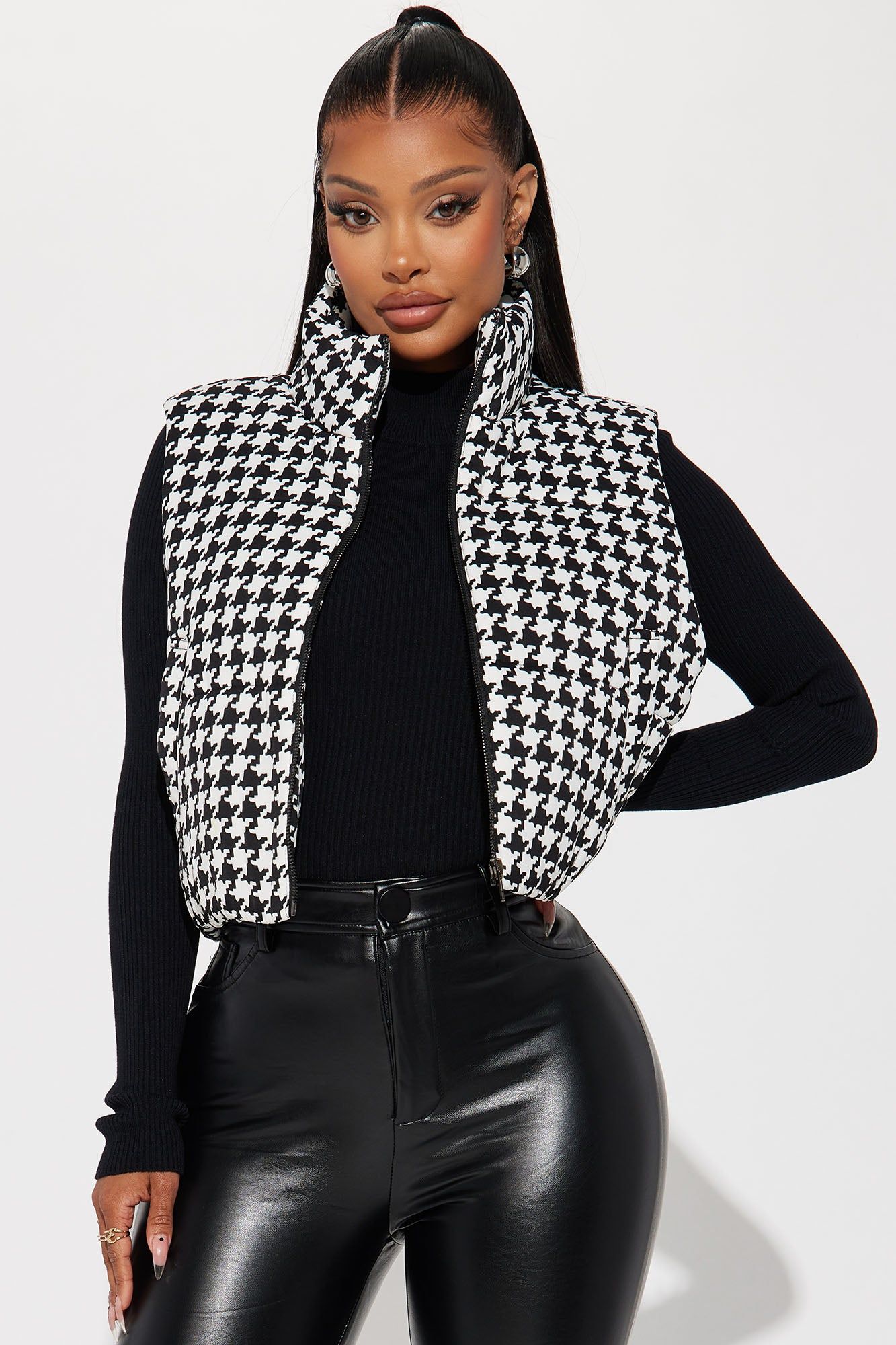 Heard About Me Puffer Vest - Black sold by Fashion Nova