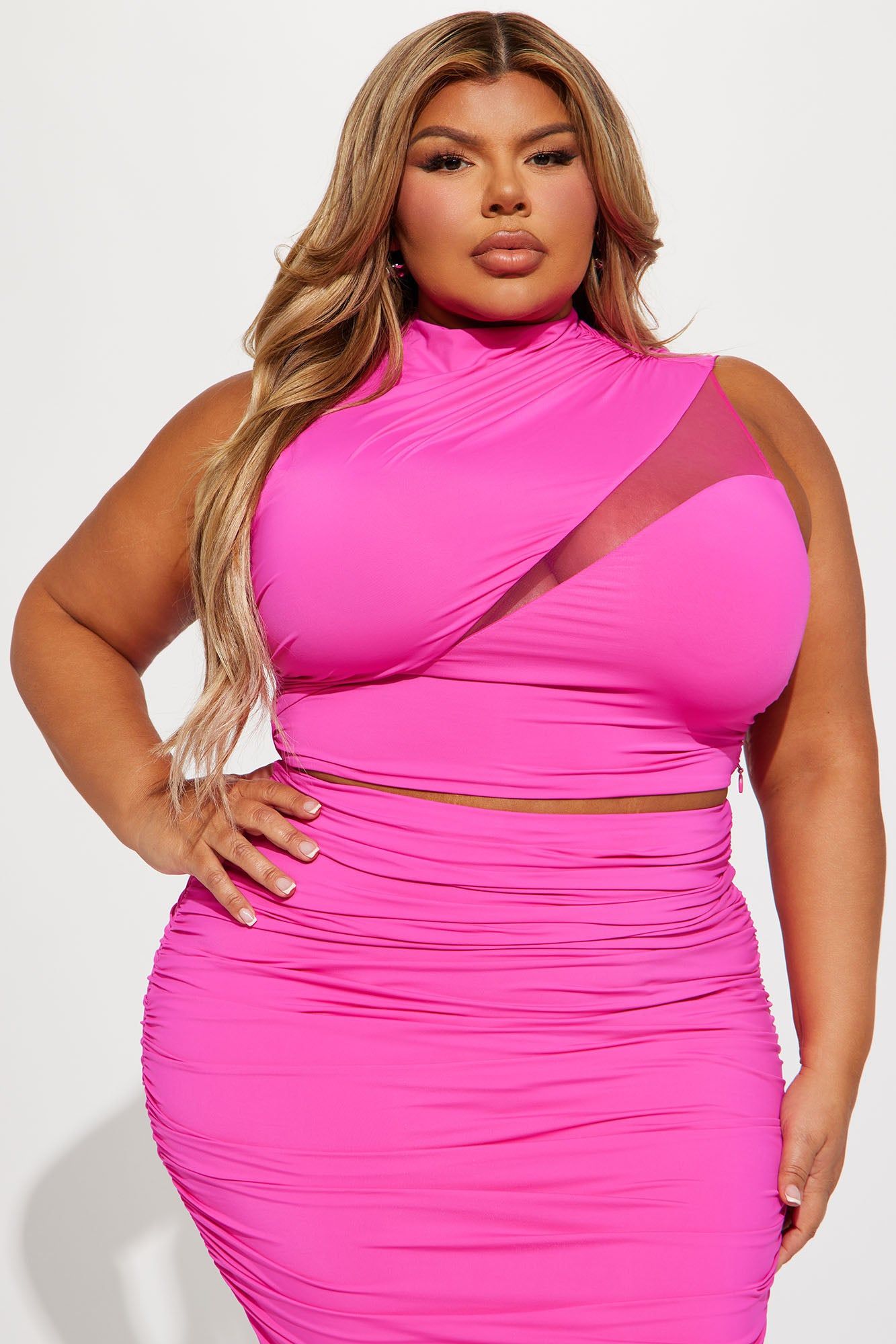 Gorgeous You Double Lined Skirt Set - Fuchsia sold by Fashion Nova product image thumbnail 5