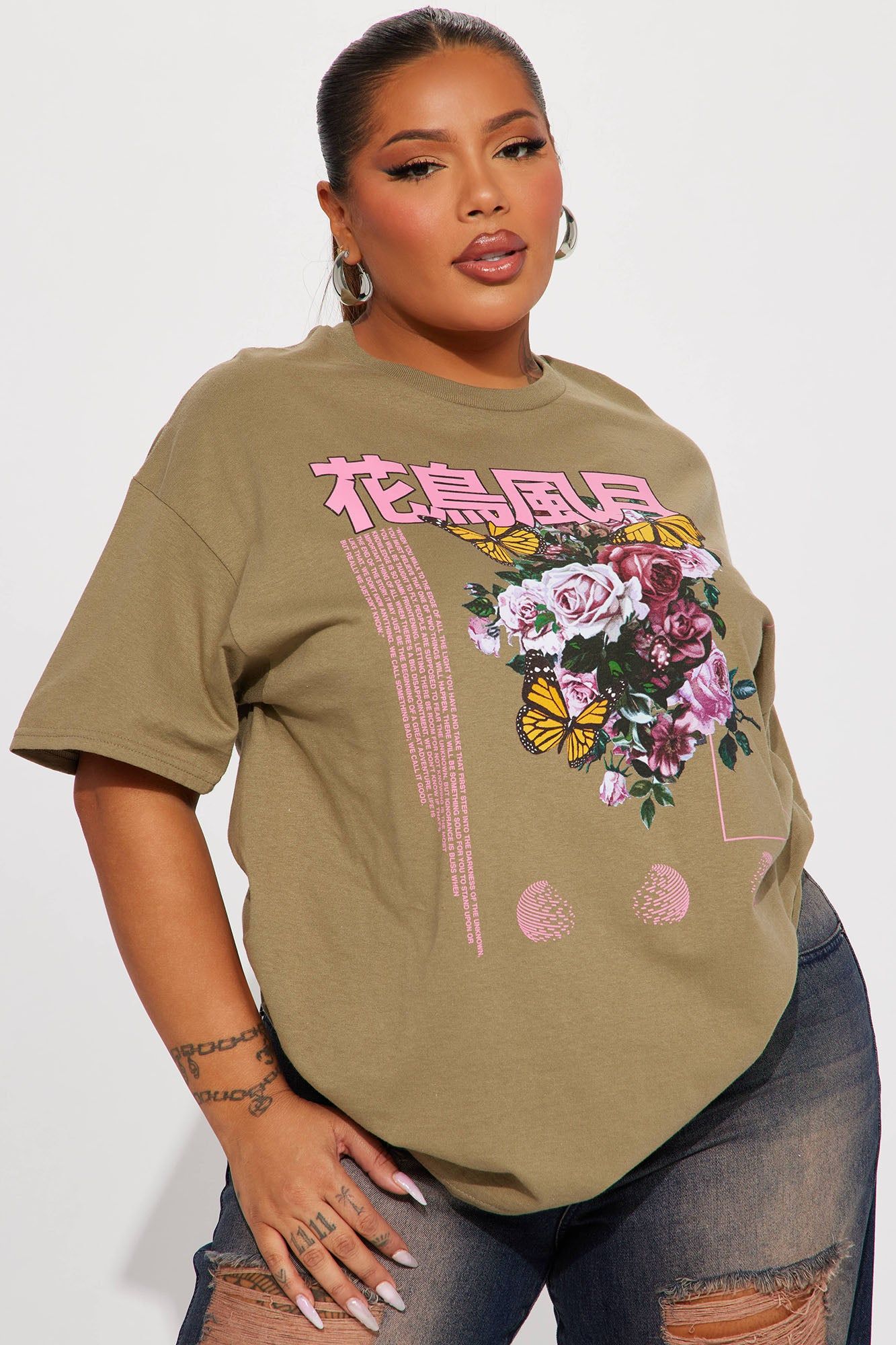 Beauty In You Graphic Tshirt - Taupe sold by Fashion Nova product image thumbnail 4