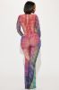 Run It Back Mesh Jumpsuit  - Multi Color sold by Fashion Nova