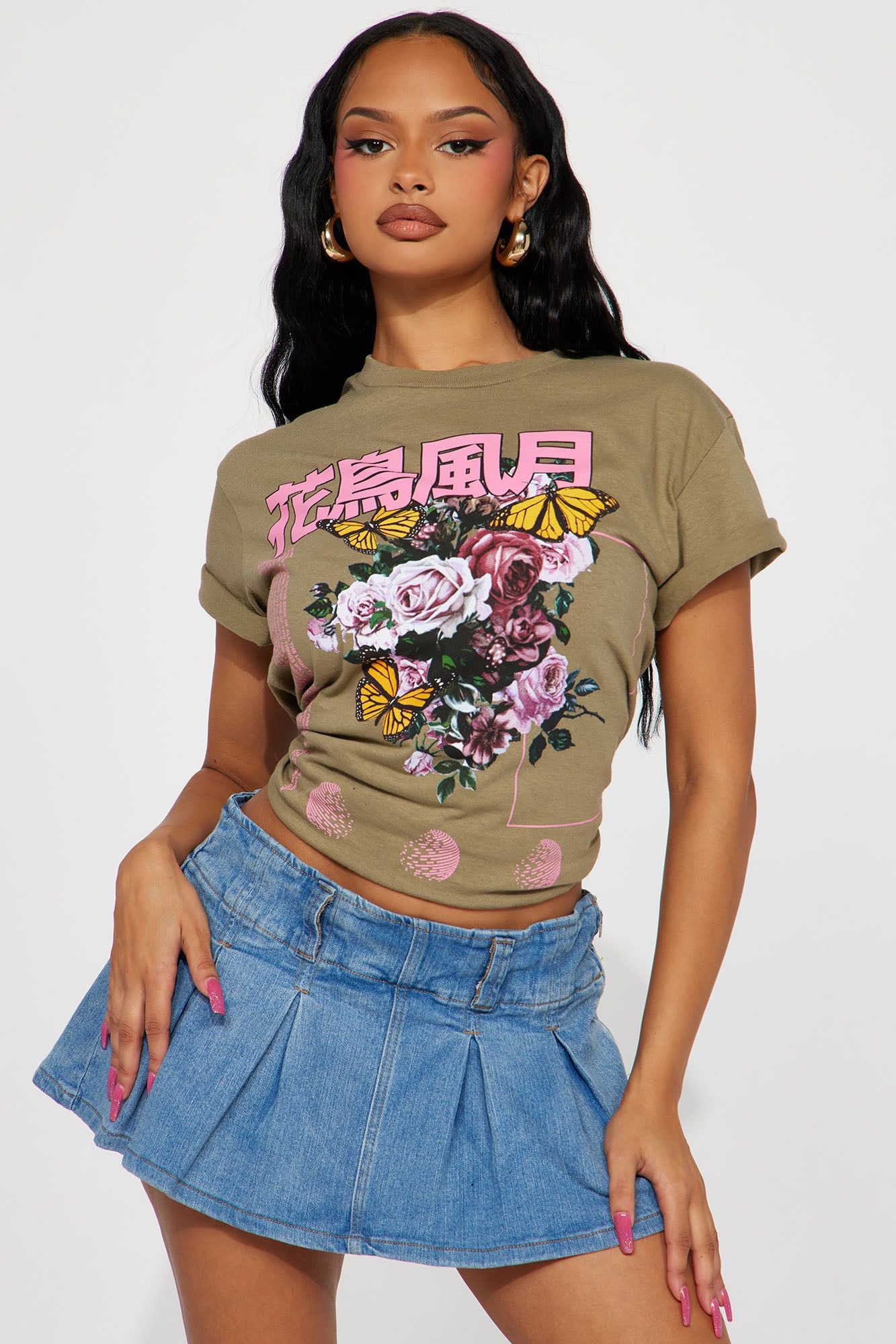 Beauty In You Graphic Tshirt - Taupe sold by Fashion Nova