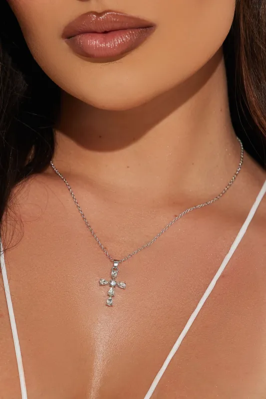 Piece Of Heaven Necklace - Silver sold by Fashion Nova