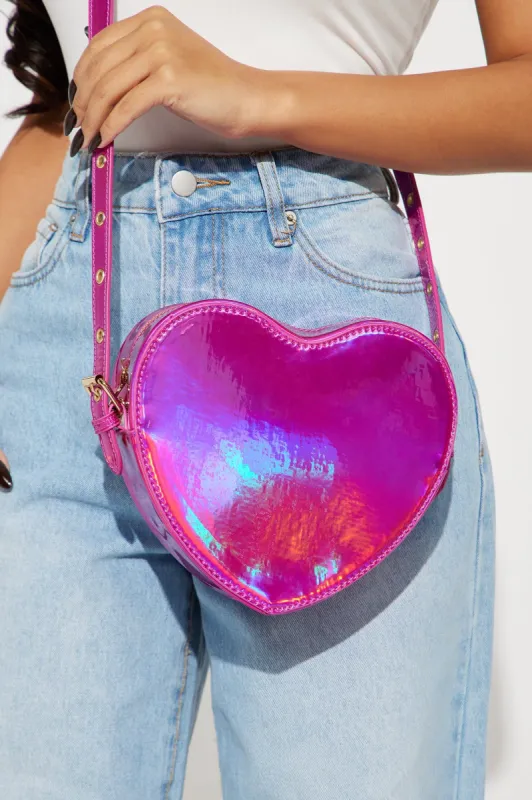 Kiss Kiss Handbag - Fuchsia sold by Fashion Nova