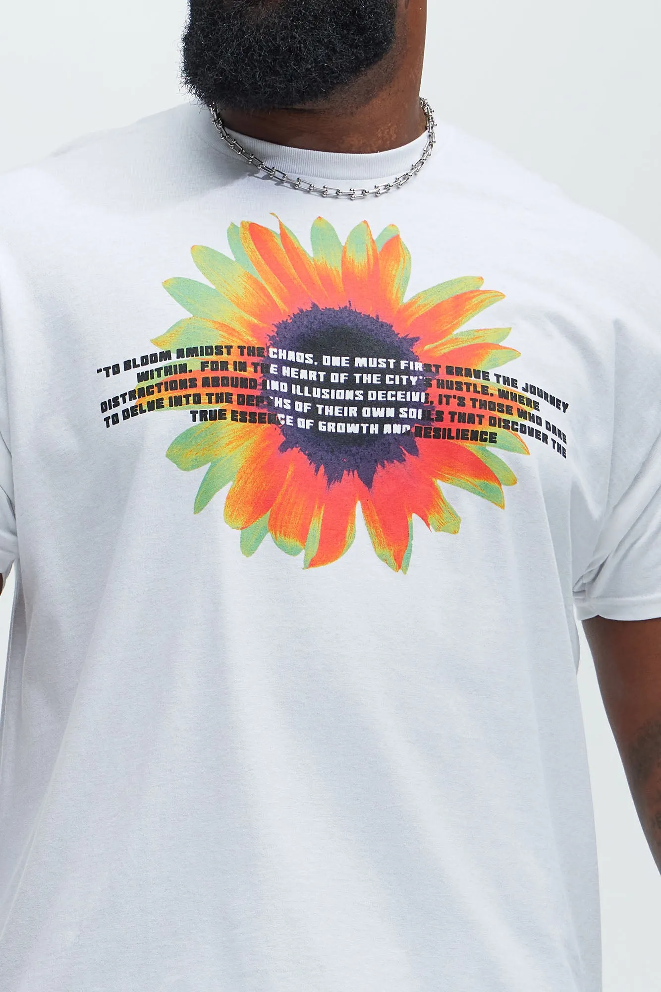 Flower Guy Short Sleeve Tee - White sold by Fashion Nova product image thumbnail 5