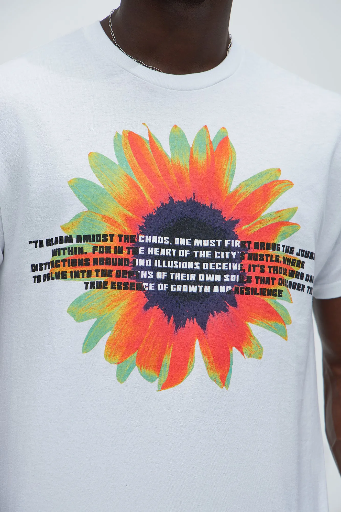 Flower Guy Short Sleeve Tee - White sold by Fashion Nova