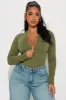 Serena Seamless Bodysuit - Olive sold by Fashion Nova