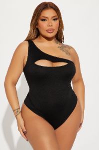 Kamaria Cut Out Bodysuit - Black sold by Fashion Nova