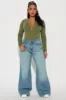 Serena Seamless Bodysuit - Olive sold by Fashion Nova