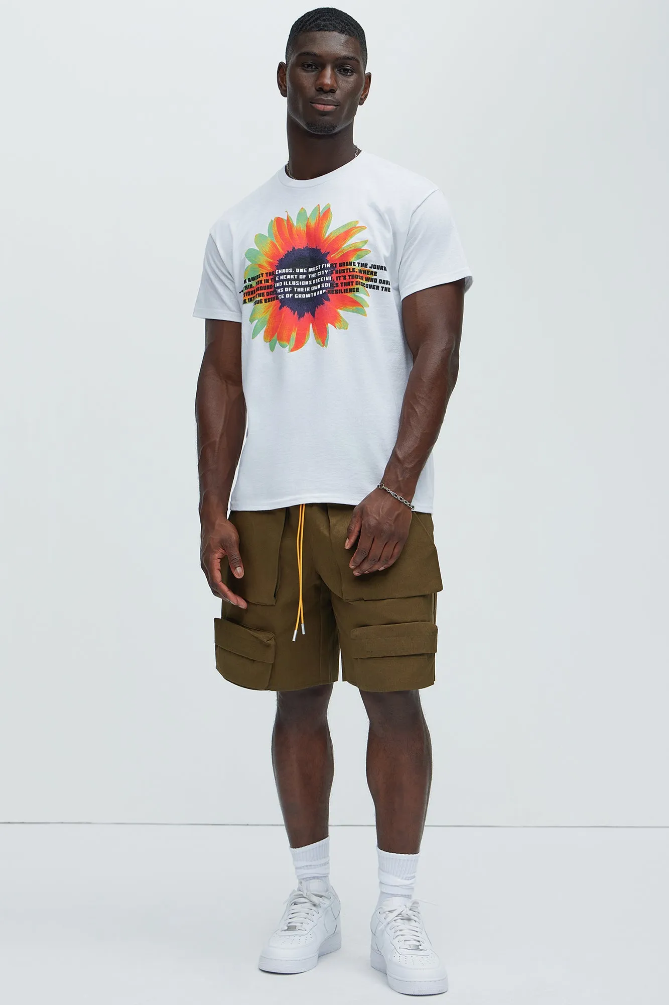 Flower Guy Short Sleeve Tee - White sold by Fashion Nova product image thumbnail 3